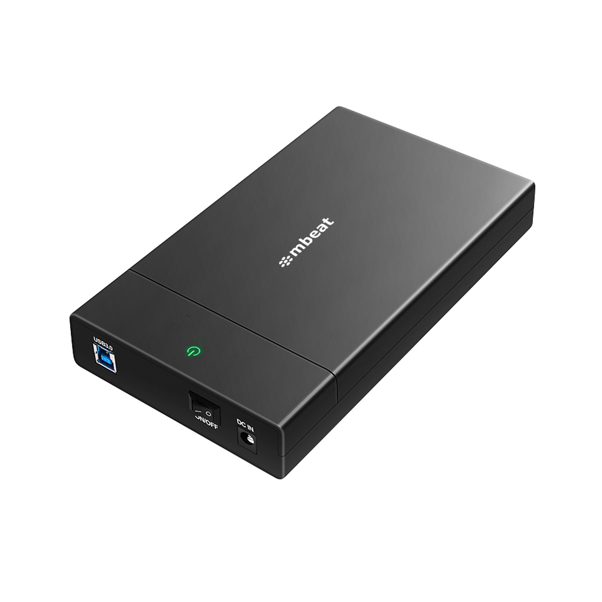 mbeat C1 Tool-Free USB 3.0 3.5' & 2.5' SATA HDD Enclosure - Black Data Speed: Maximum up to 5Gbp Product Weight: 121g DC Power: +12V/2A Power Supply mbeat C1 Tool-Free USB 3.0 3.5' & 2.5' SATA HDD Enclosure - Black Data Speed: Maximum up to 5Gbp Product Weight: 121g DC Power: +12V/2A Power Supply